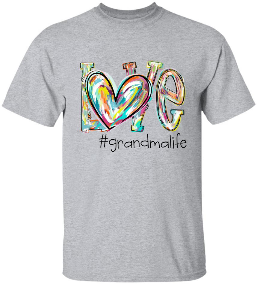 Personalize Love Grandma, Mimi, Nana, Mom, Love Gift For Mother's Day Copy T-Shirt-1